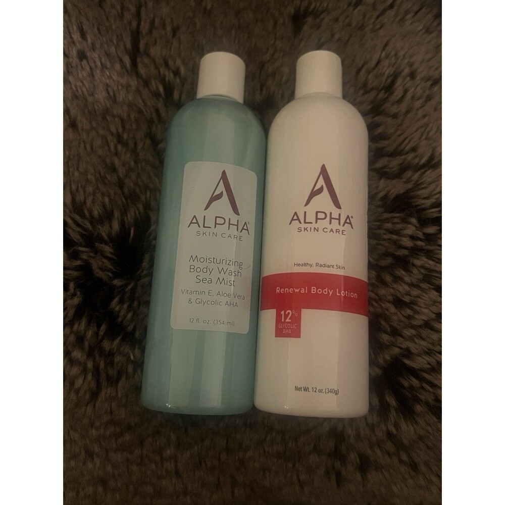 Alpha Skin Care Body Wash + Body Lotion 12oz